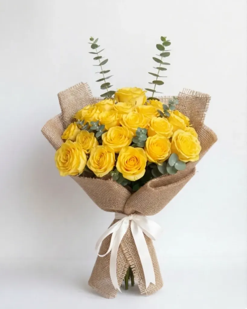 Bouquet de rosas amarillas
